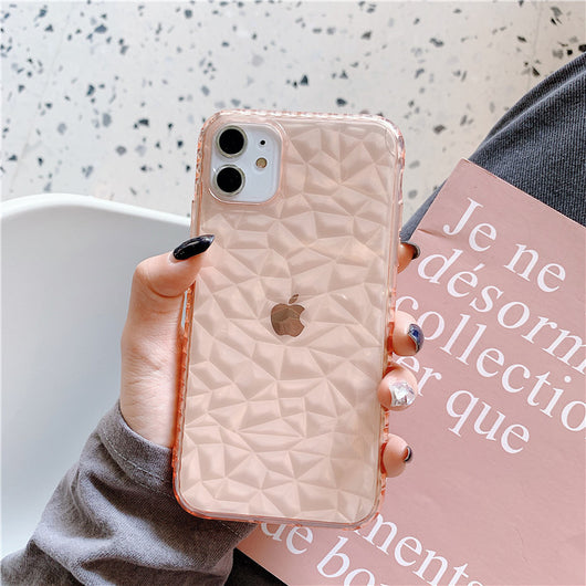 Funda Transparente con Patrón de Diamante para Celular - Image 6