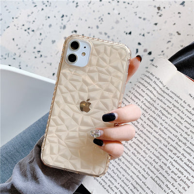 Funda Transparente con Patrón de Diamante para Celular - Image 4