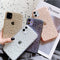 Funda Transparente con Patrón de Diamante para Celular