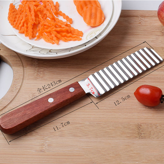 Cortador de Papas Profesional Acero Inoxidable - Herramienta de Corte Ondulado para Verduras - Image 12