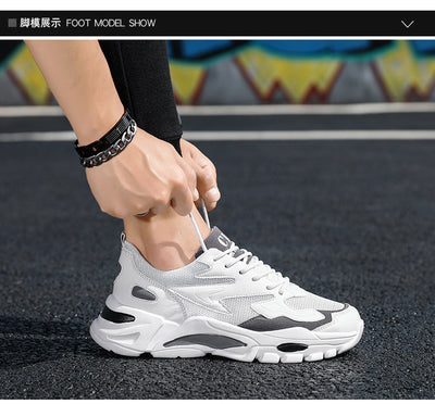 Zapatillas Blancas Deportivas Casual - Diseño Retro Versátil con Malla Transpirable - Image 15