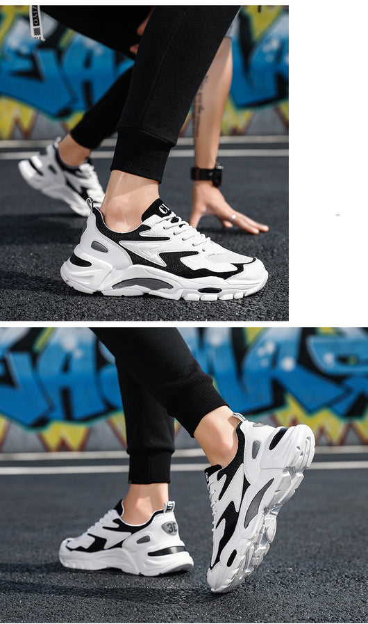 Zapatillas Blancas Deportivas Casual - Diseño Retro Versátil con Malla Transpirable - Image 19