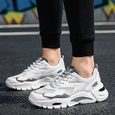 Zapatillas Blancas Deportivas Casual - Diseño Retro Versátil con Malla Transpirable - Image 9