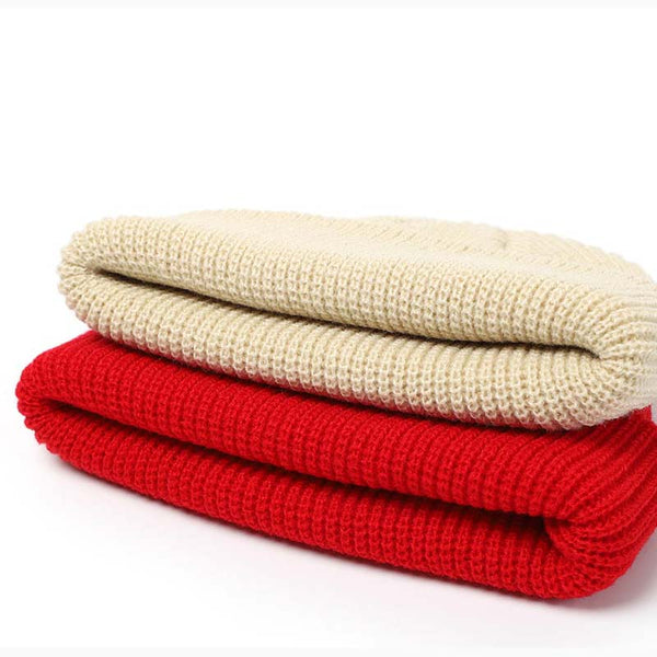 Gorro Tejido Retro para Hombre y Mujer - Beanie Invierno Clásico