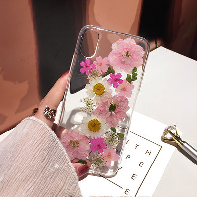 Funda iPhone 12/X/XS/XR con Flores Naturales Secas - Protección Antigolpes - Image 3