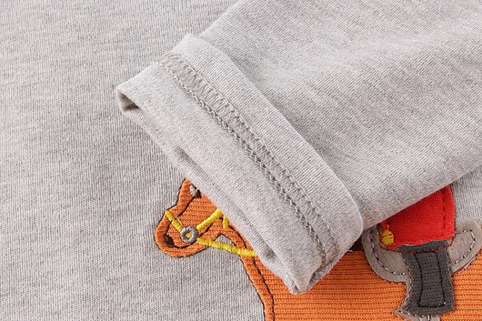 Playera Infantil de Algodón Peinado con Manga Larga para Niño - Image 3