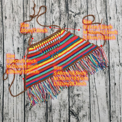 Top de Bikini Tejido a Crochet con Rayas y Borlas - Traje de Baño para Mujer - Image 6