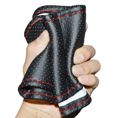 Funda de Volante de Cuero Cosida a Mano con Estilo Deportivo - Image 7