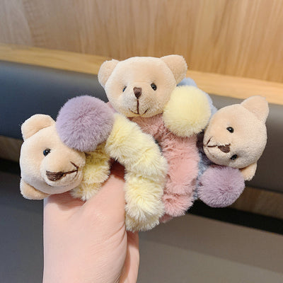Elástico para Cabello Osito Peludo - Accesorio Lindo para Niñas - Image 18