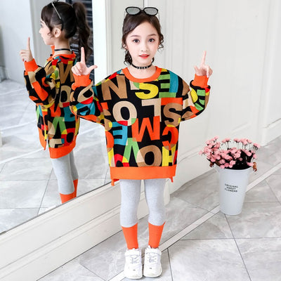 Conjunto Infantil Estilo Western Coreano - Suéter y Pantalón Dos Piezas - Image 3