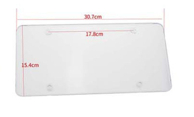 Marco Protector para Placa Vehicular Transparente Blanco - Image 3