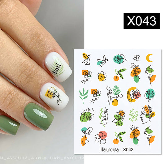 Calcomanías de Flores para Uñas - Transferencias Decorativas Autoadhesivas - Image 30
