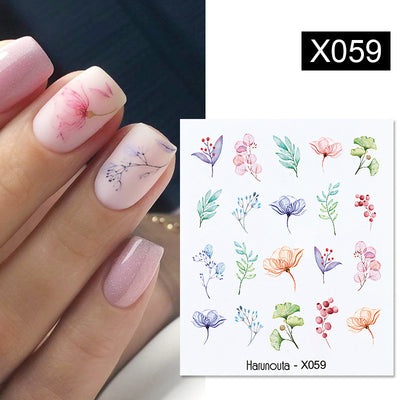 Calcomanías de Flores para Uñas - Transferencias Decorativas Autoadhesivas - Image 8