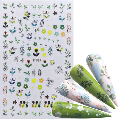 Calcomanías de Uñas Adhesivas - Diseños Decorativos para Manicura Instantánea - Image 39