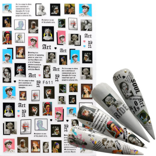 Calcomanías de Uñas Adhesivas - Diseños Decorativos para Manicura Instantánea - Image 32