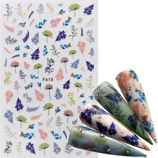 Calcomanías de Uñas Adhesivas - Diseños Decorativos para Manicura Instantánea - Image 34