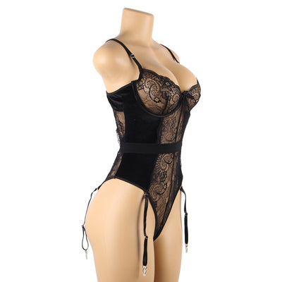 Conjunto Camisón Lencería con Sostén Incorporado y Encaje - Image 14