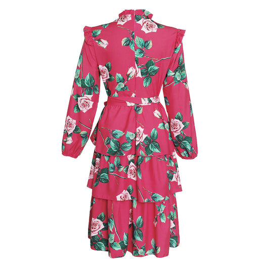 Vestido Retro Talla Grande con Encaje y Cordones - Manga Larga Dulce y Fresco - Image 16