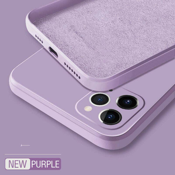 Funda de Silicona Líquida Compatible con Apple - Diseño Cubo Rubik