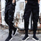 Pantalones Cargo Slim-Fit Elásticos en Negro