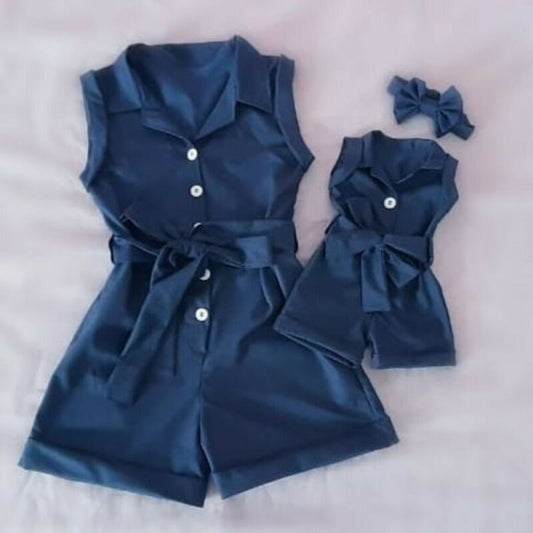 Mono Infantil Denim sin Mangas para Niña - Image 2