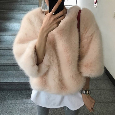 Suéter Peludo de Moda Coreana para Otoño e Invierno - Abrigo Esponjoso Mujer - Image 14