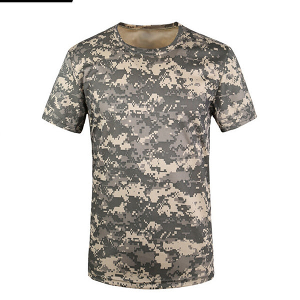Camiseta Outdoor Masculina de Manga Corta Transpirable y Secado Rápido