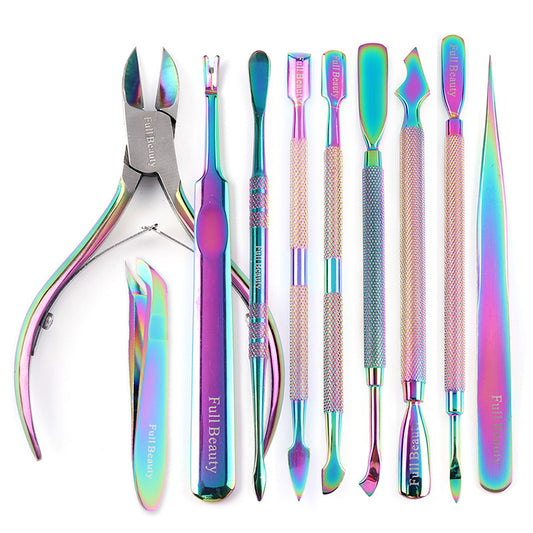 Kit de Manicura Profesional: Cortaúñas, Quitacutículas y Pulidor