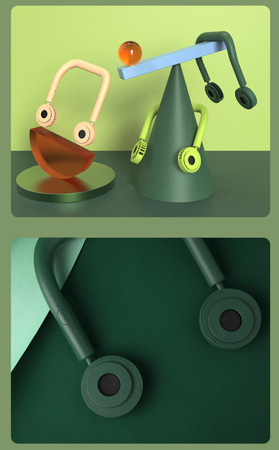 Ventilador Portátil de Cuello Manos Libres con Doble Aspa y 3 Velocidades - Image 11