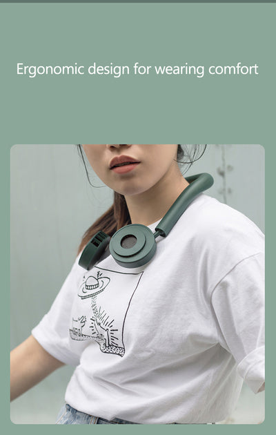 Ventilador Portátil de Cuello Manos Libres con Doble Aspa y 3 Velocidades - Image 18