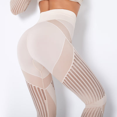 Leggings Deportivos de Cintura Alta con Levantamiento de Glúteos y Malla Transpirable