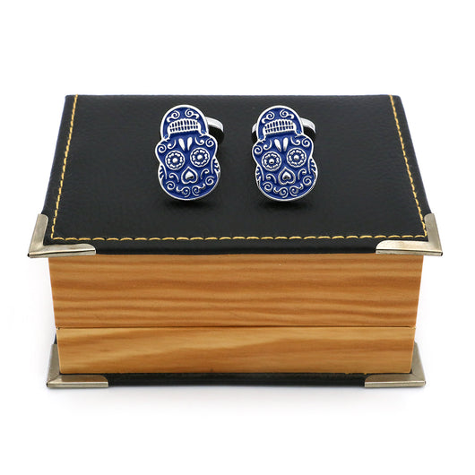 Gemelos de Calavera Floral en Cobre Puro Estilo Francés - Image 8