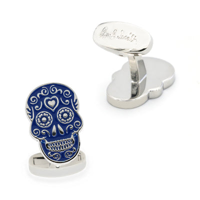 Gemelos de Calavera Floral en Cobre Puro Estilo Francés - Image 3