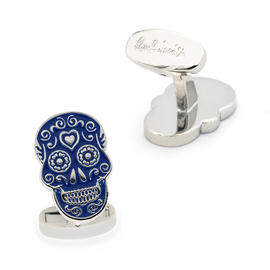 Gemelos de Calavera Floral en Cobre Puro Estilo Francés - Image 3