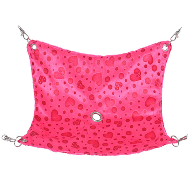 Hamaca Colgante para Hámster con Diseño de Corazón y Leopardo - Image 3