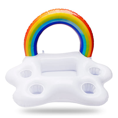 Portavasos Inflable Arcoíris para Piscina y Playa - Image 14