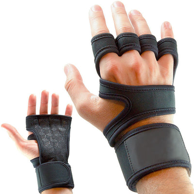 Guantes de Levantamiento de Pesas Antideslizantes de Medio Dedo - Image 10