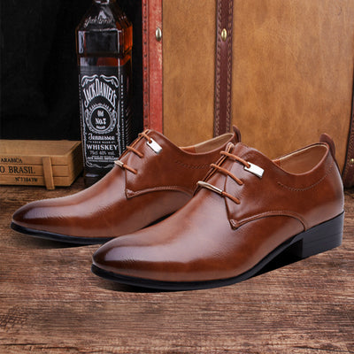 Zapatos de Piel para Hombre Estilo Inglés con Punta Fina - Image 11
