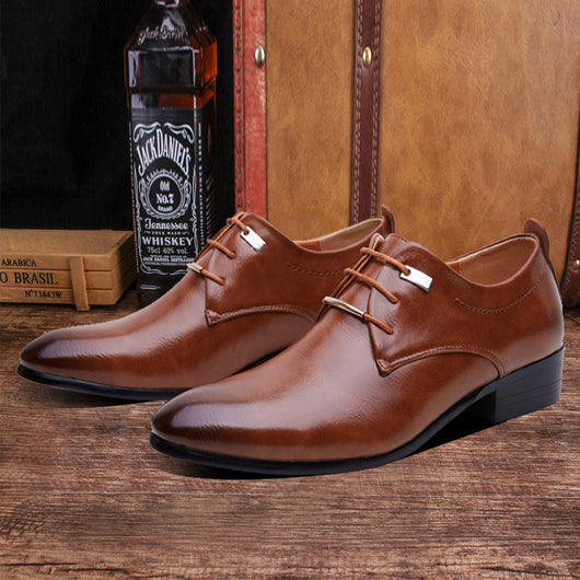 Zapatos de Piel para Hombre Estilo Inglés con Punta Fina - Image 11