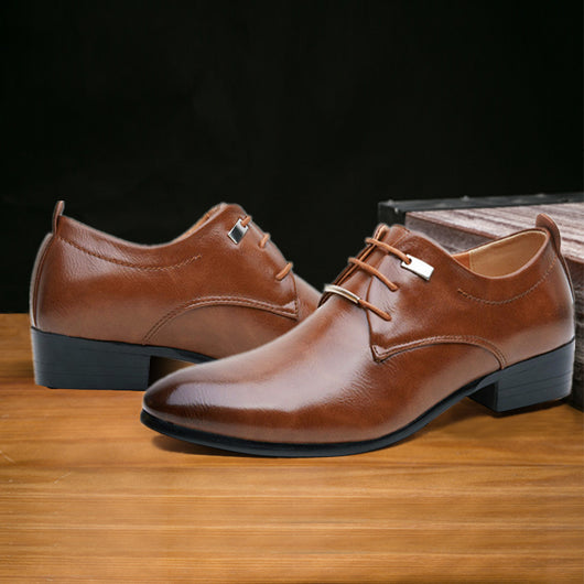 Zapatos de Piel para Hombre Estilo Inglés con Punta Fina - Image 5