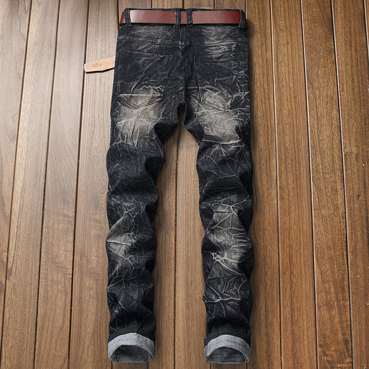 Pantalón Slim con Detalles Rotos para Hombre - Image 6