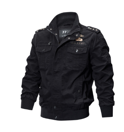 Chaqueta Bomber Militar Talla Grande Hombre Otoño Invierno Algodón Lavado Táctica