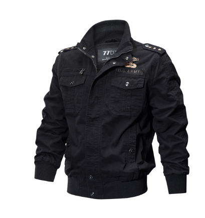 Chaqueta Bomber Militar Talla Grande Hombre Otoño Invierno Algodón Lavado Táctica