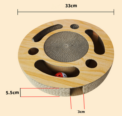 Rascador para Gatos con Pelota y Campana - Afilador de Garras Grande - Image 3