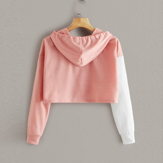 Suéter Corto con Capucha y Lentejuelas para Mujer - Image 10