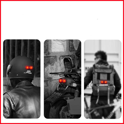 Luz Trasera de Advertencia LED para Casco de Moto y Bicicleta - Image 10