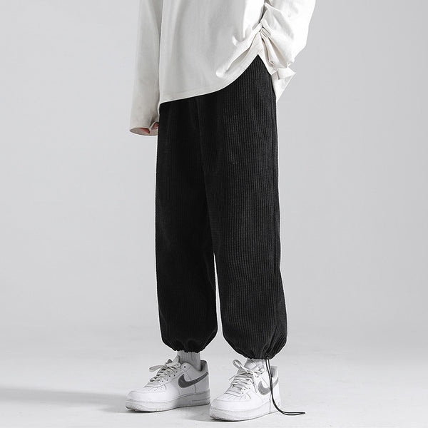 Pantalones Deportivos Cintura Elástica Pierna Ancha