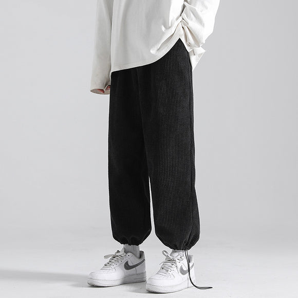 Pantalones Deportivos Cintura Elástica Pierna Ancha