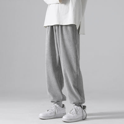 Pantalones Deportivos Cintura Elástica Pierna Ancha