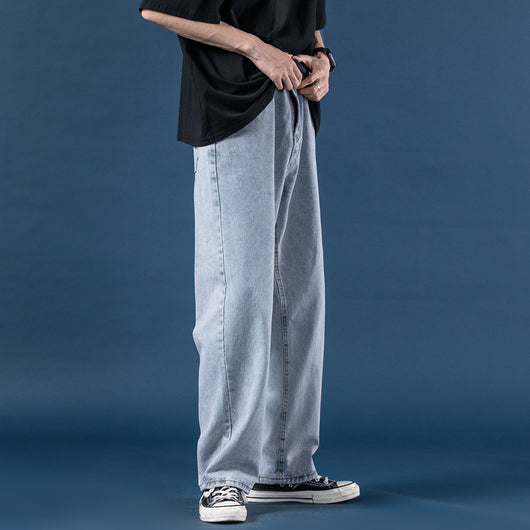Pantalones Vaqueros Rectos de Pierna Ancha en Tonos Claros - Image 7